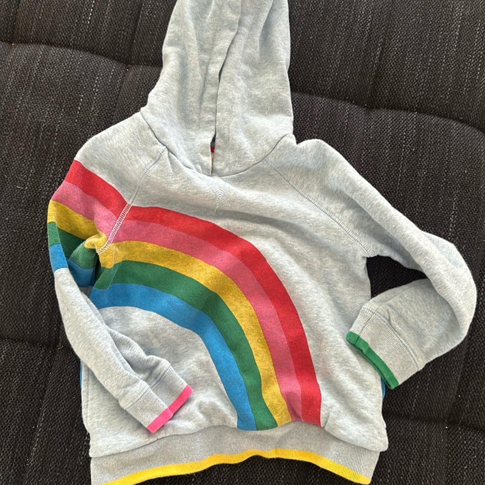 Mini Boden Rainbow hoodie